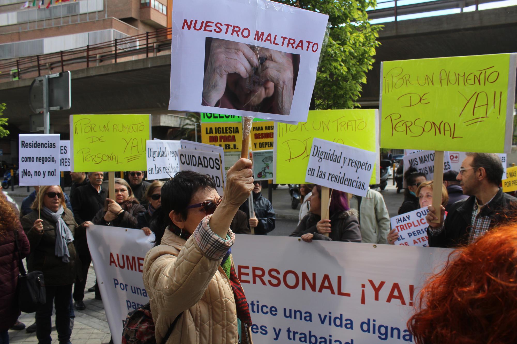 Protesta Residencia Mayores Madrid 25/04/19